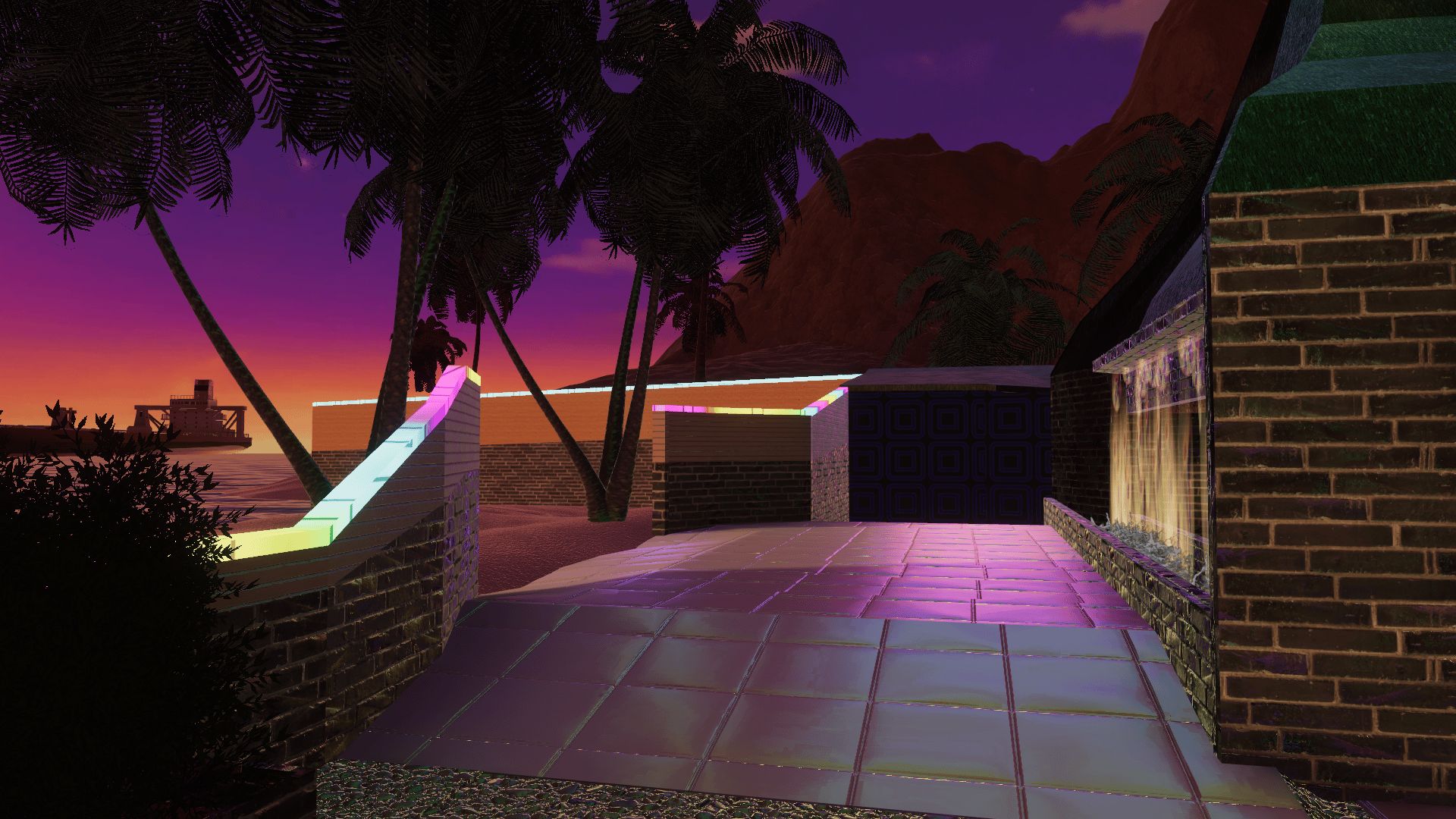 Club Icon (Base) – Neon Beachfront VRChat Club Framework (Quest Compatible)
