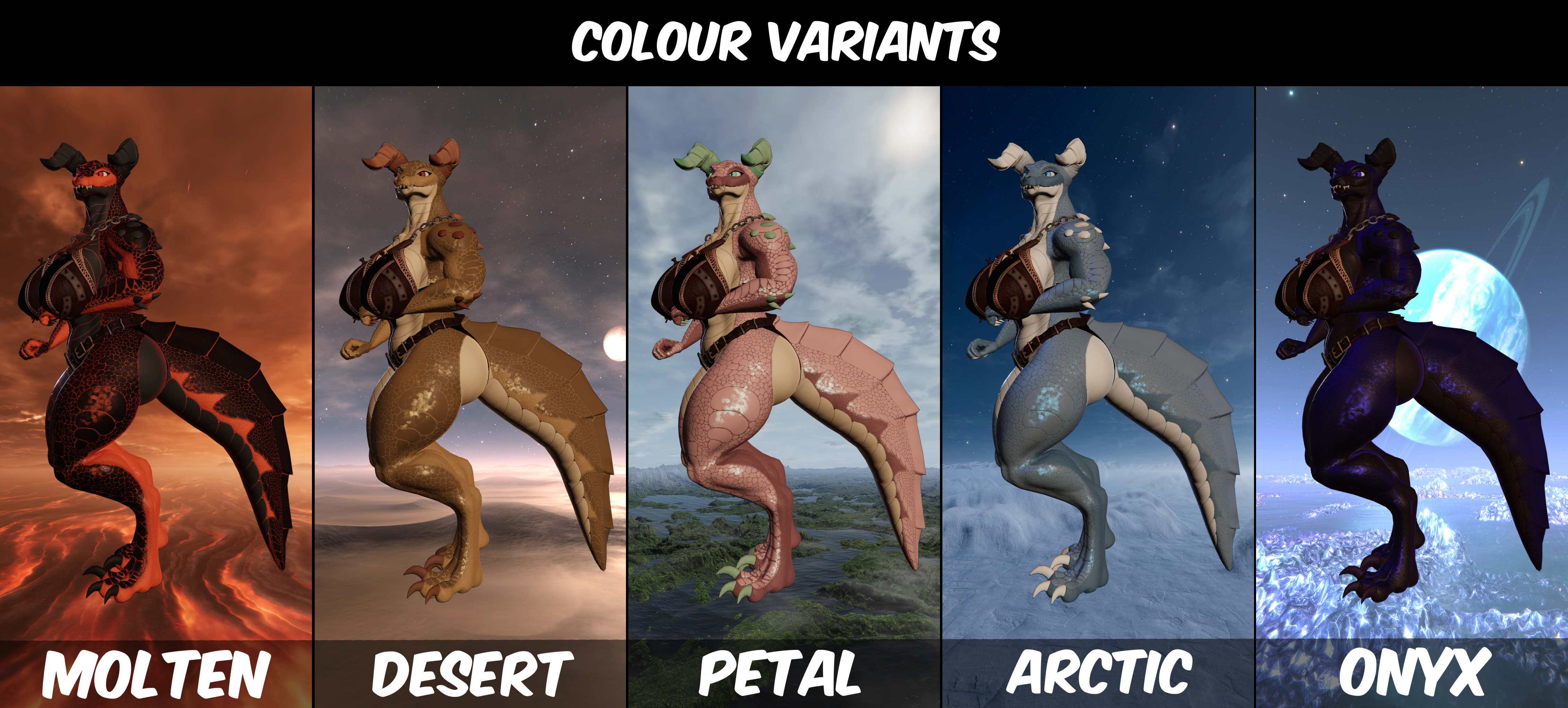 Dragonclaw- Lizzy Deathclaw Texture Set
