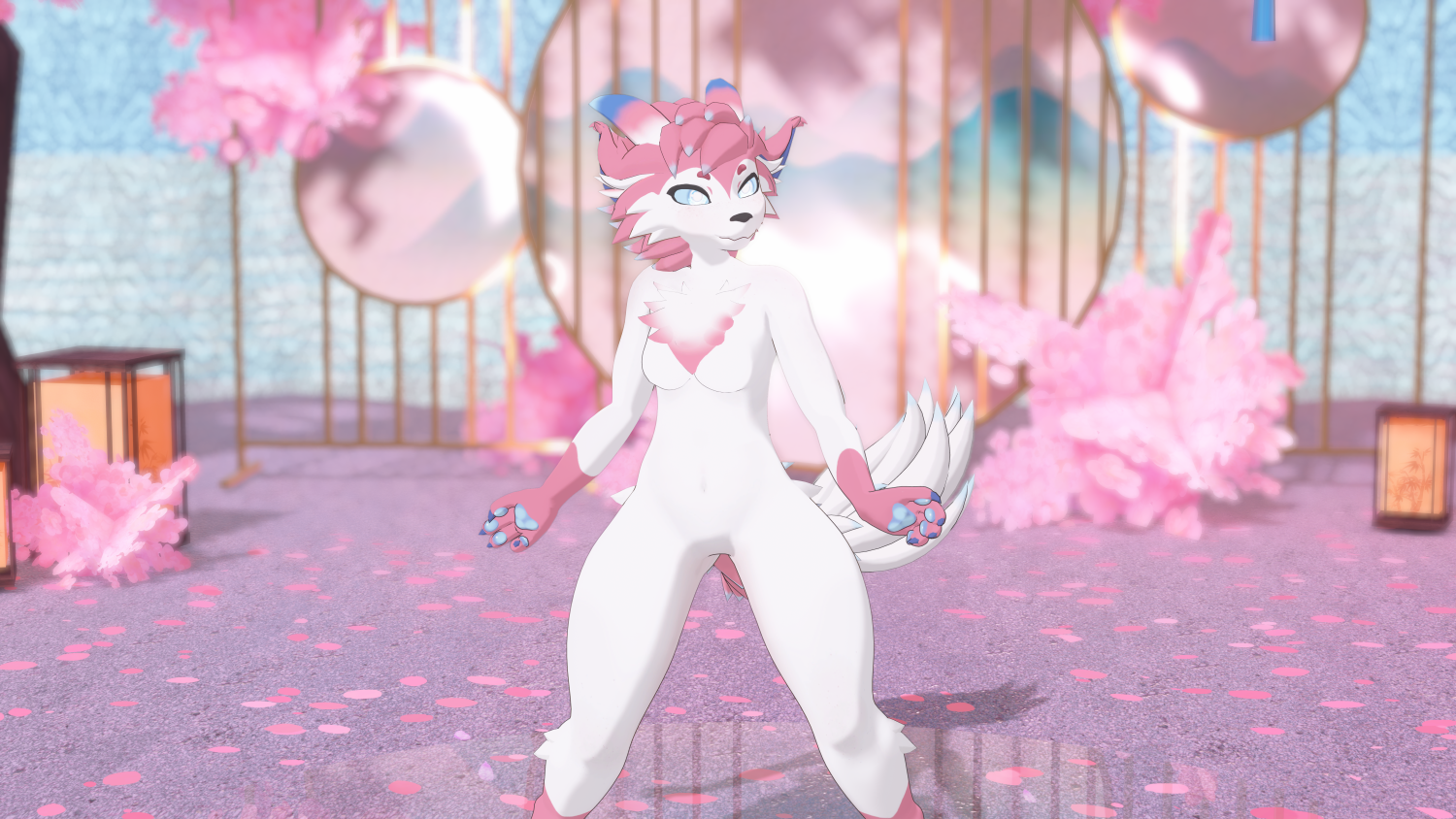🩷Pink Ribbon Fox -Delphy Kobo Textures 🩷