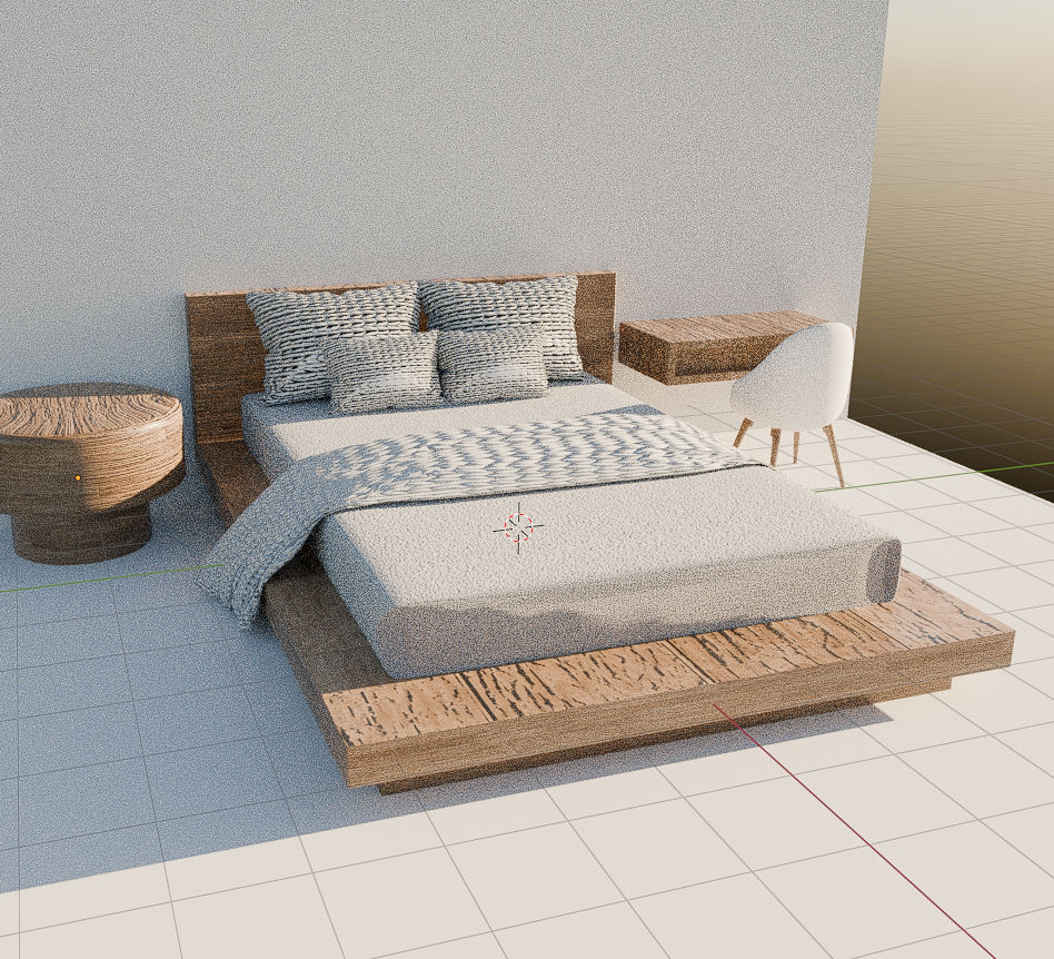 [VRCHAT ASSET] Minimalist Bedroon Set