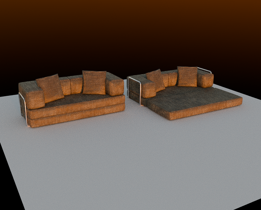 FREE [Vrchat Asset] Boneless Sofa Bed