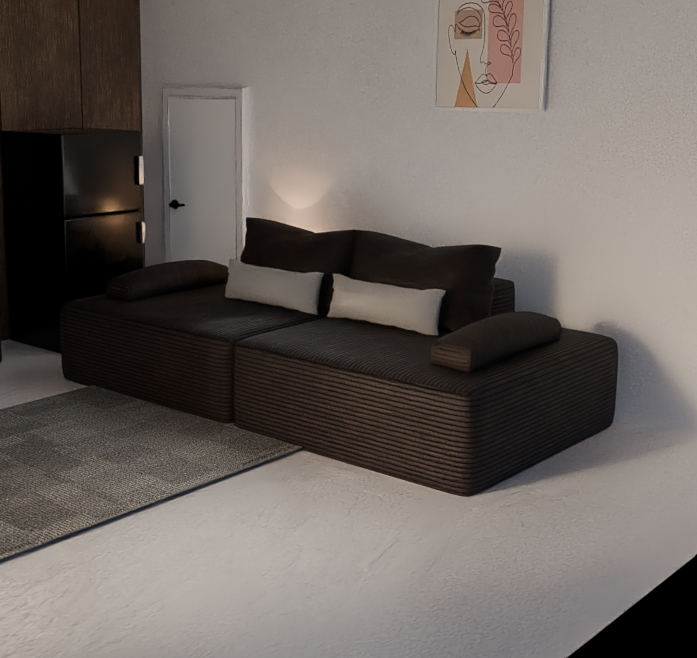 FFREE [VRCHAT ASSET] Big Chunky Couch