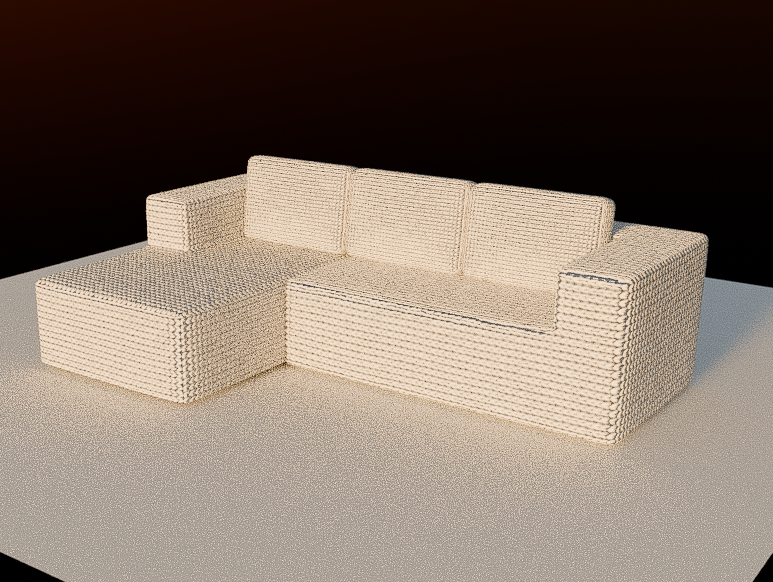 FREE [Vrchat Asset] Simple Corner Couch