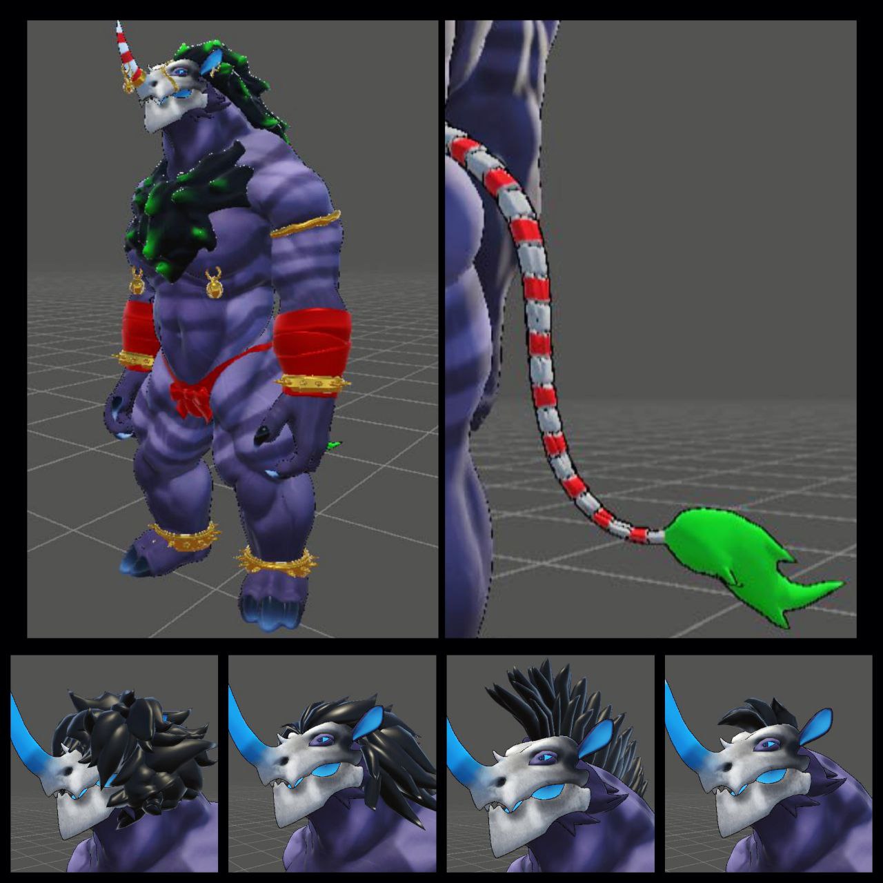 Skull Rhino VRChat Avatar