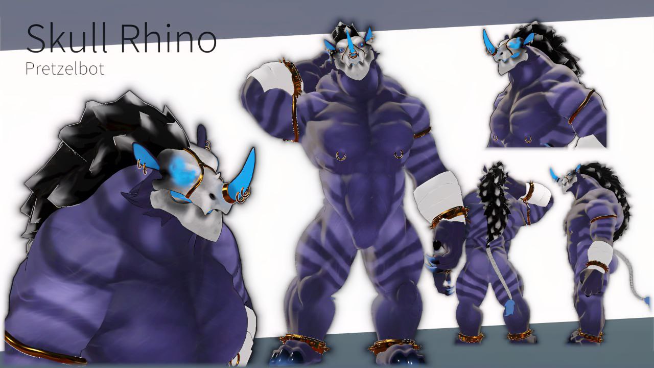 Skull Rhino VRChat Avatar