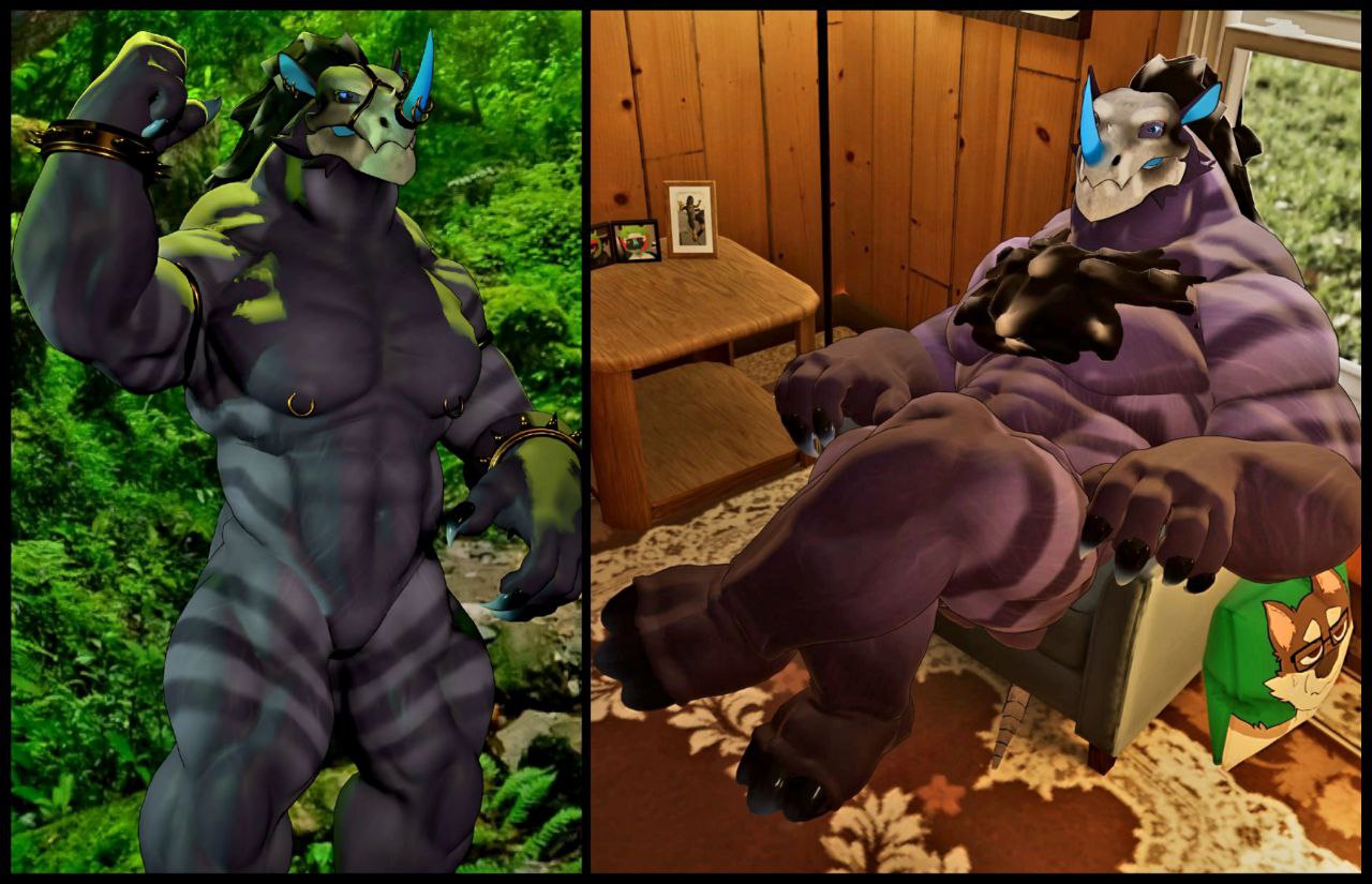 Skull Rhino VRChat Avatar
