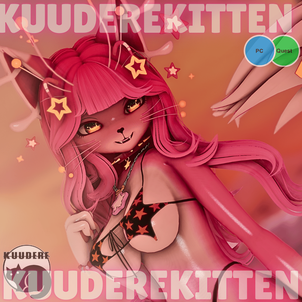 Aurora, RGB Space Cat Alien Furry Avatar [VRCFT] [SPS][PC/QUEST][VRCHAT AVATAR]