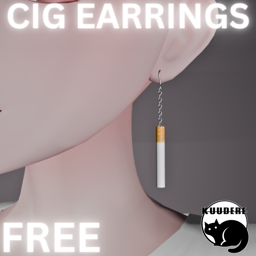 [FREE] Cigarette Earrings