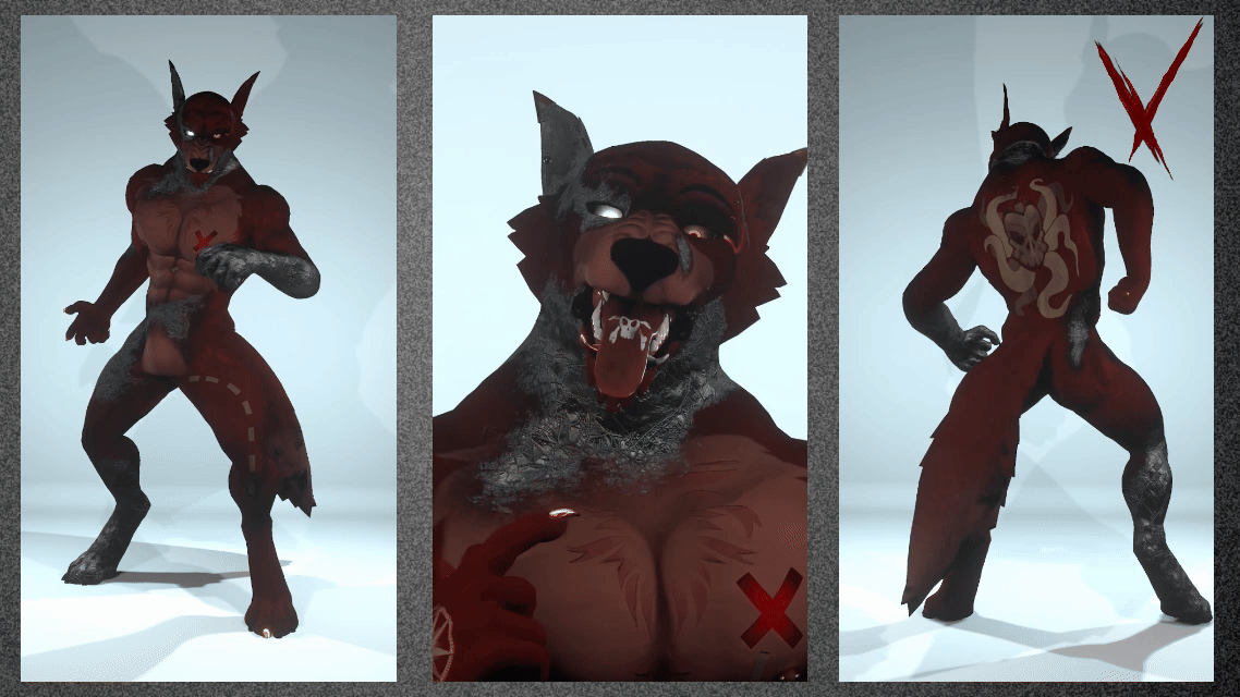 "Foxy" Man The Pirate - Wolfman Texture