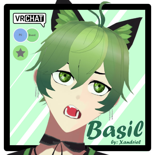 Basil — Cute Catboy Avatar (PC&QUEST)