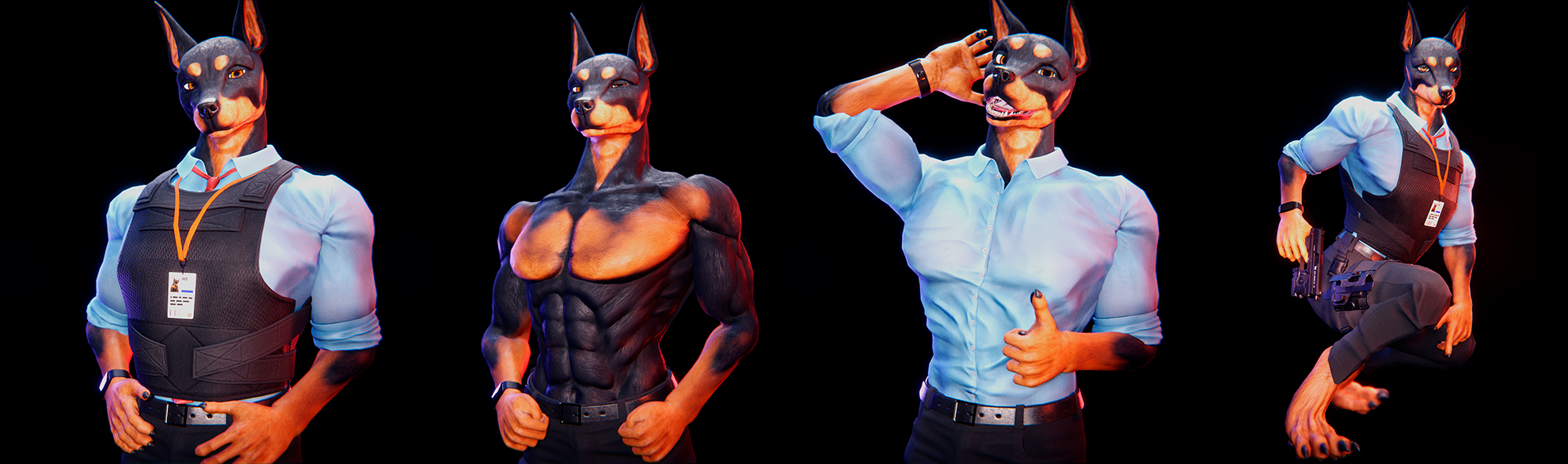 Argus Doberman guard - SFW - PC|Quest