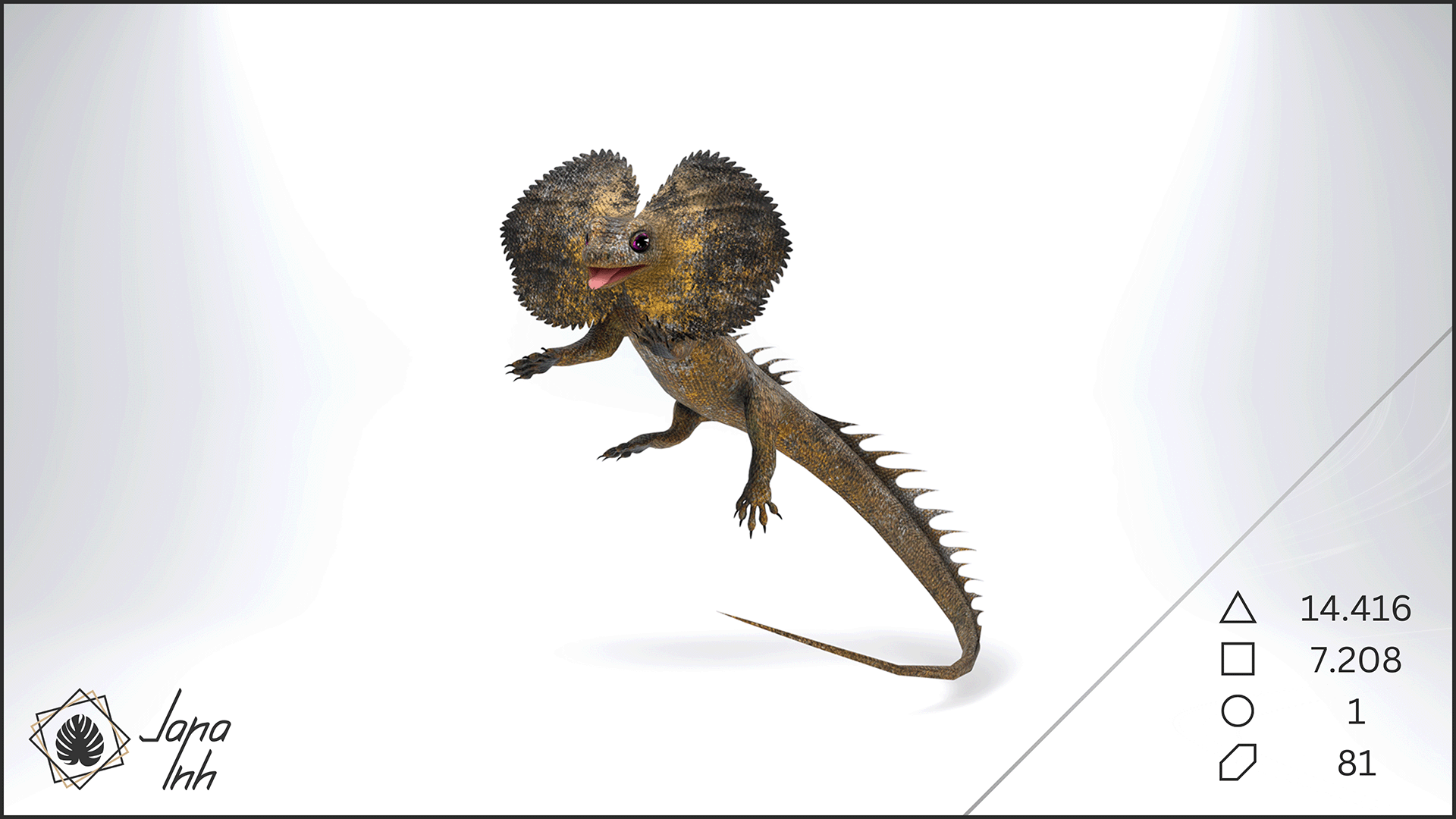 Frilled Lizard Follower