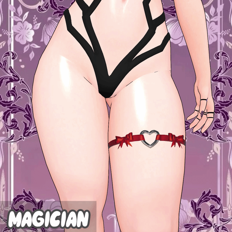 Y2K Heart Garter