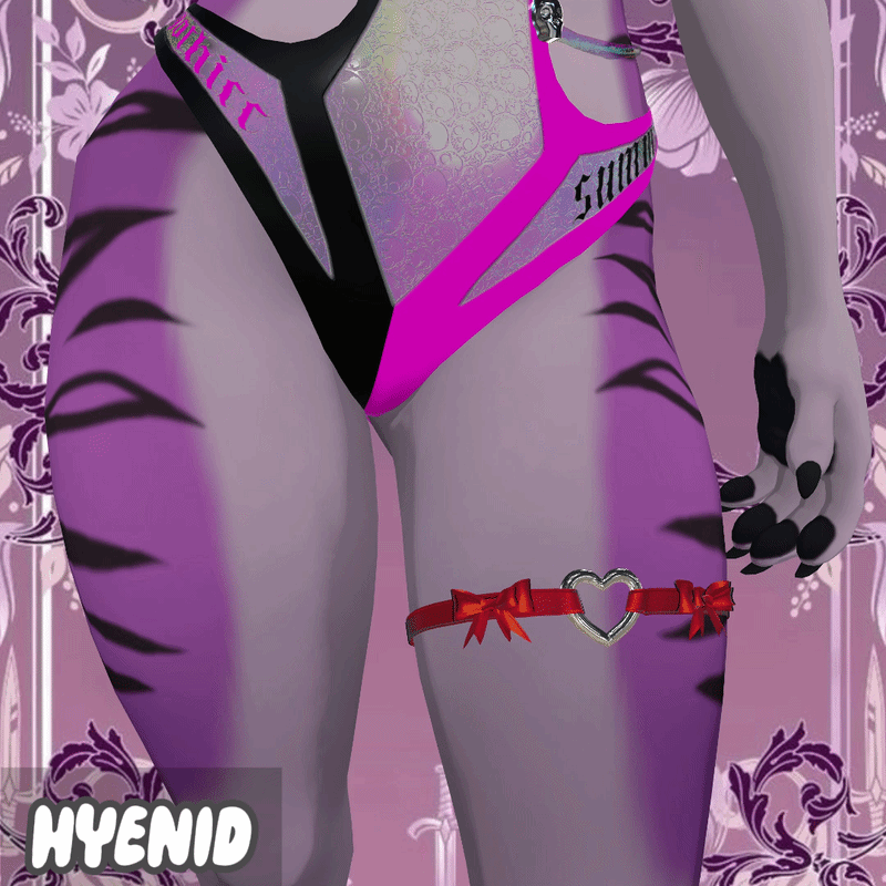 Y2K Heart Garter
