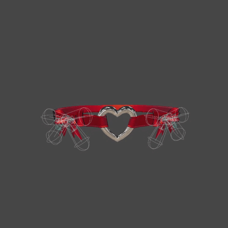 Y2K Heart Garter