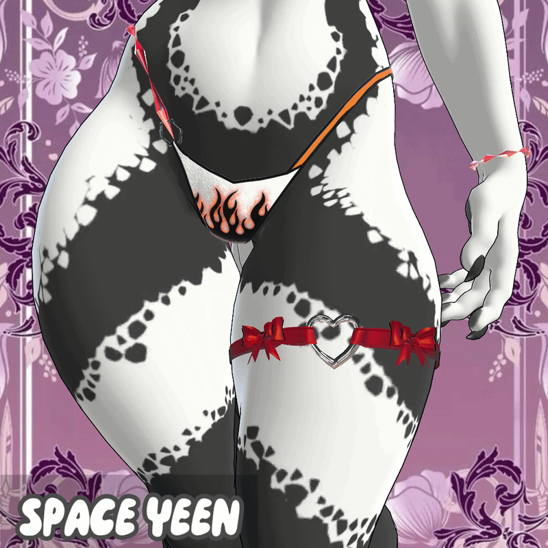 Y2K Heart Garter