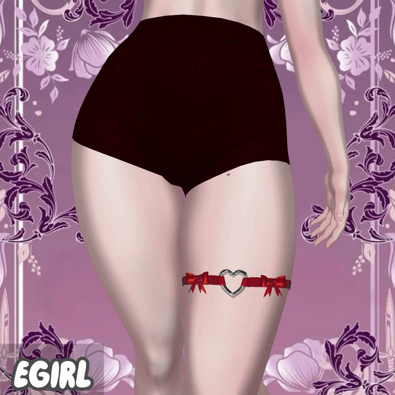 Y2K Heart Garter
