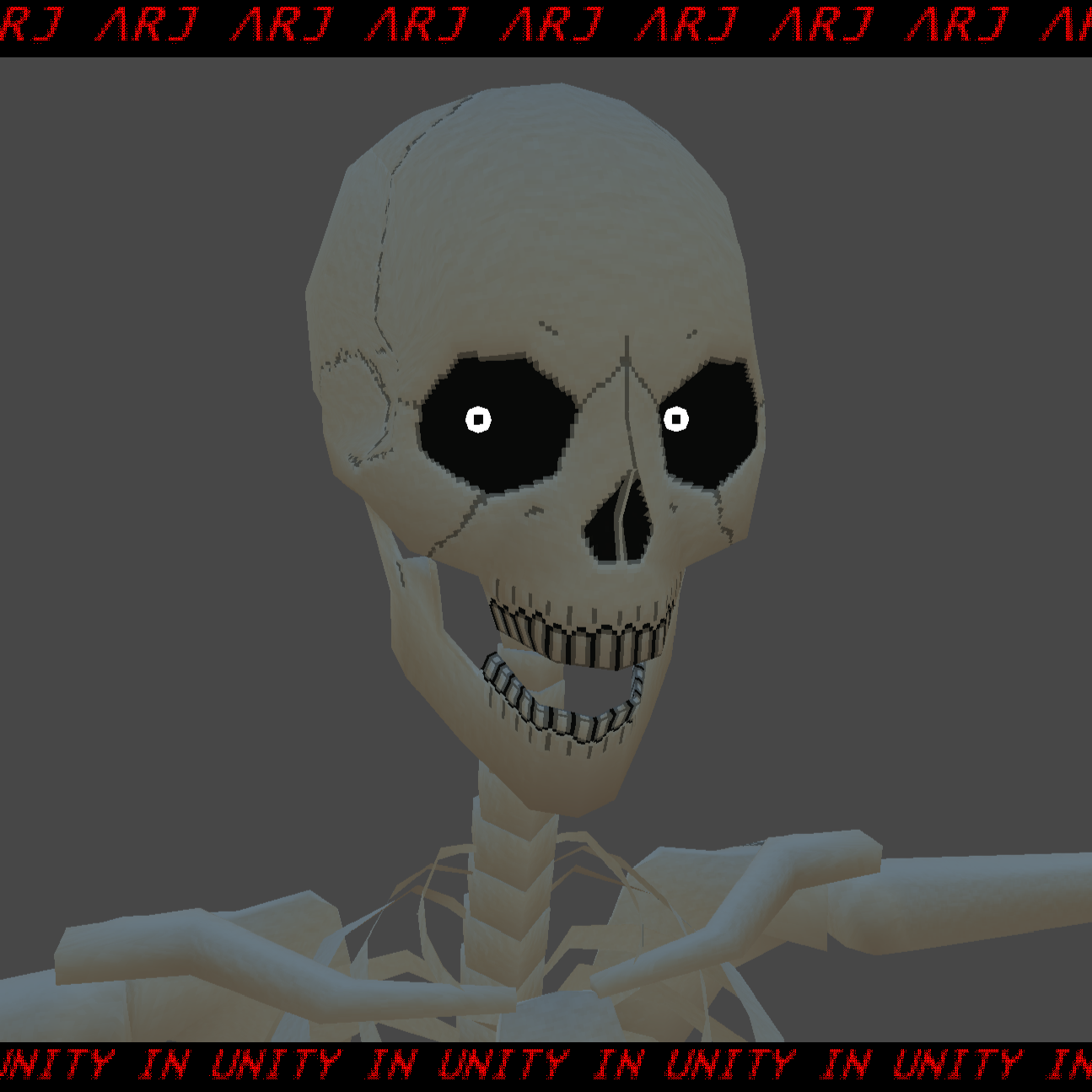 PolySkell | VRChat Avatar | Low-Poly Skeleton Base | For Pc & Quest |