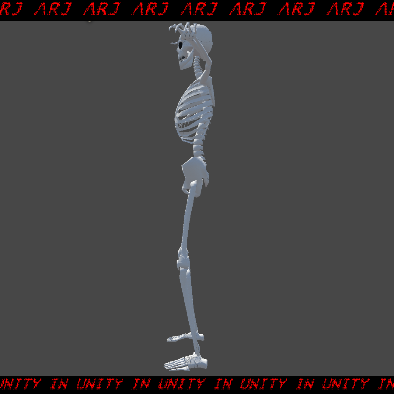 PolySkell | VRChat Avatar | Low-Poly Skeleton Base | For Pc & Quest |