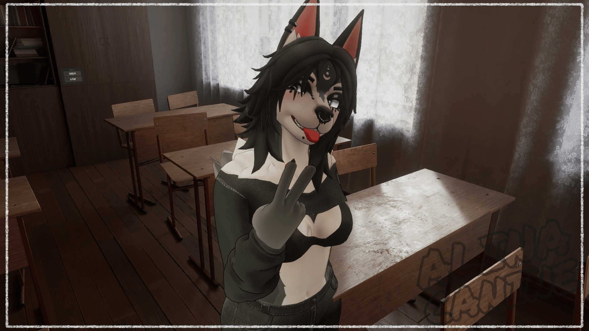 Alina Canine - VRChat Dog Furry Model/Avatar
