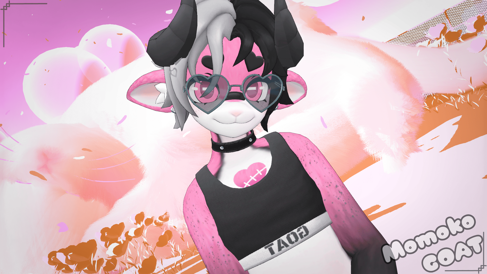 Momoko Goat - VRChat Goat Furry Model/Avatar