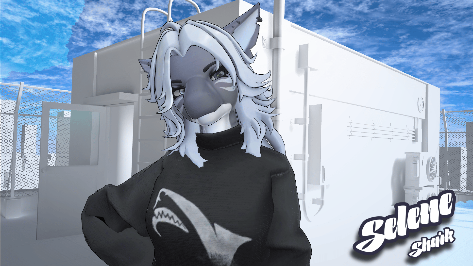Selene Shark - VRChat Shark Furry Model/Avatar