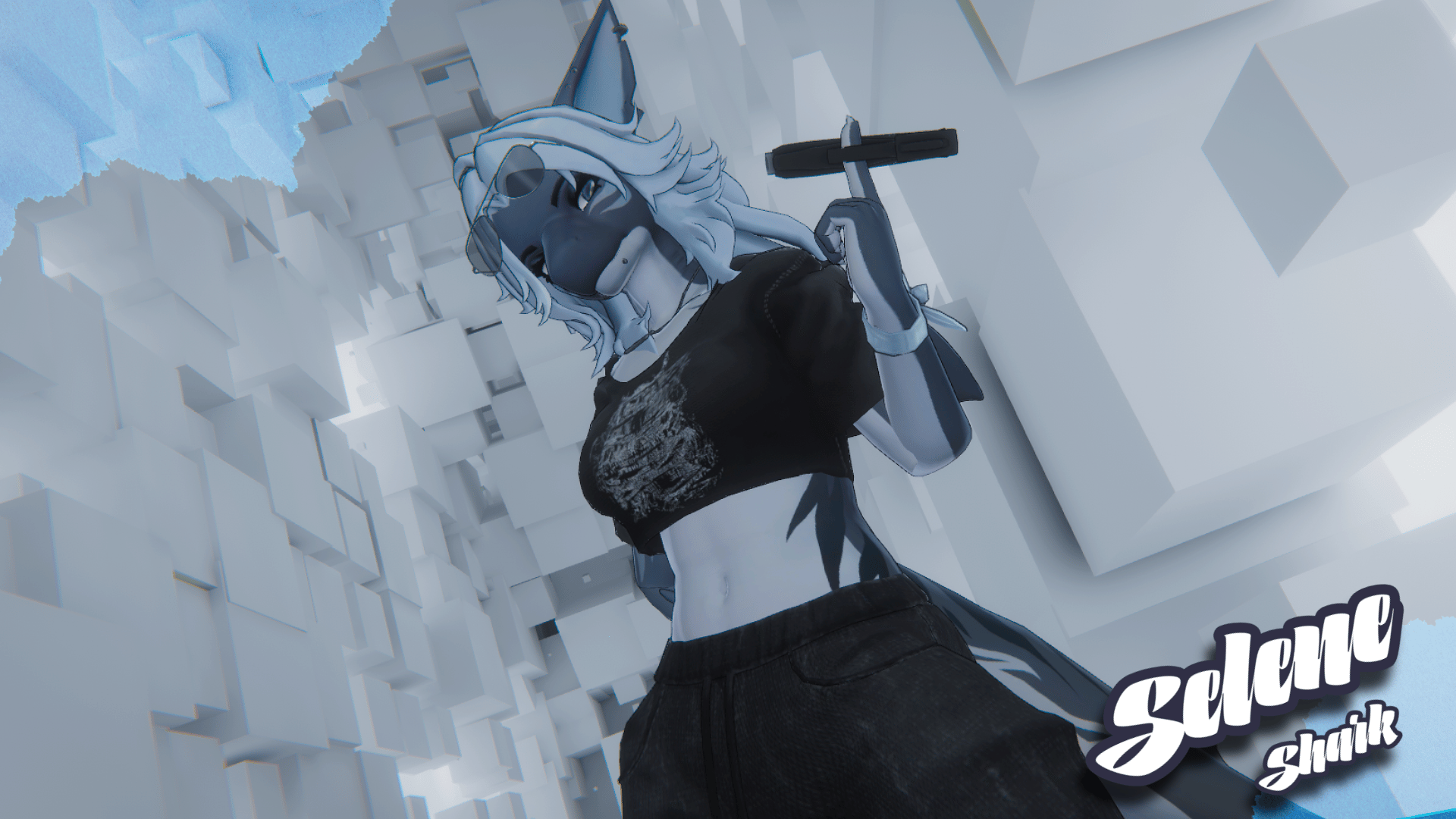 Selene Shark - VRChat Shark Furry Model/Avatar
