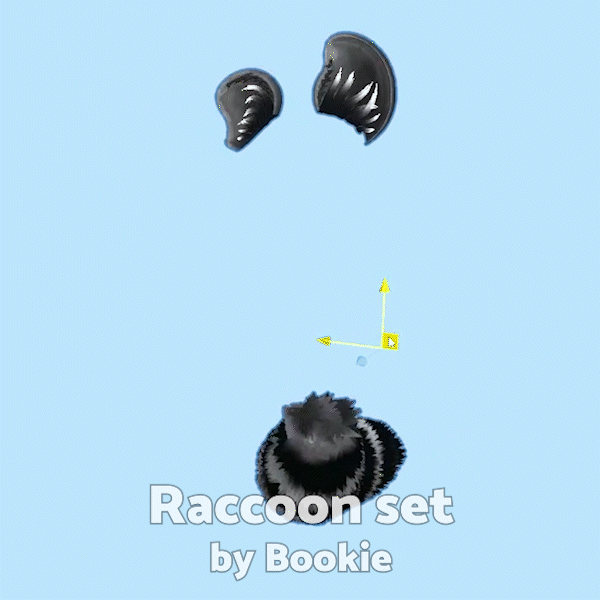 Raccoon Set (ears & tail)