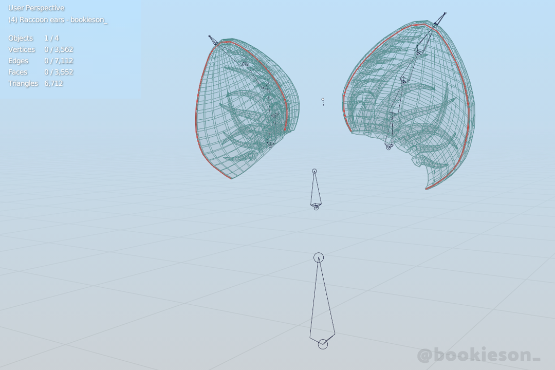 Raccoon Set (ears & tail)