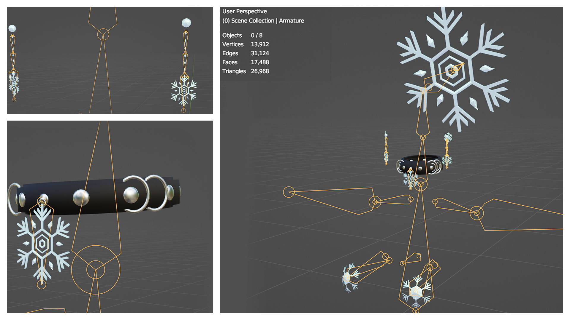 Snowflake Set ❄ (8 pieces)