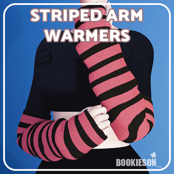 Striped Arm Warmers