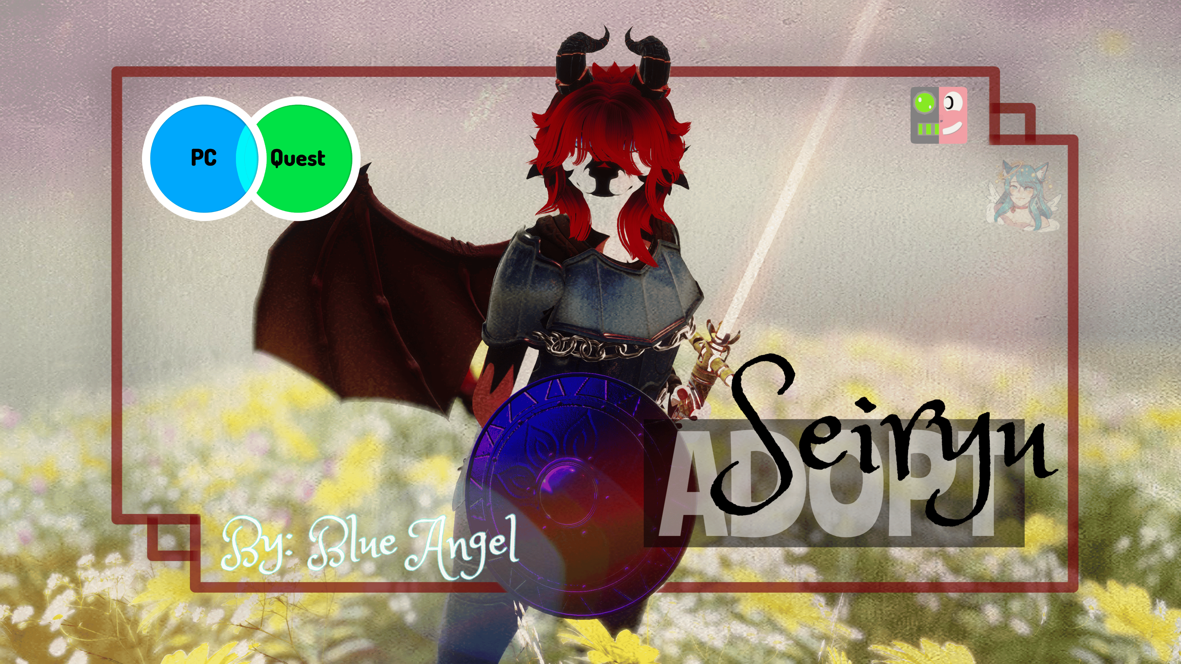 {ADOPT} Seiryu Dragon Knight Furry Male/Female | PC/Quest/FT