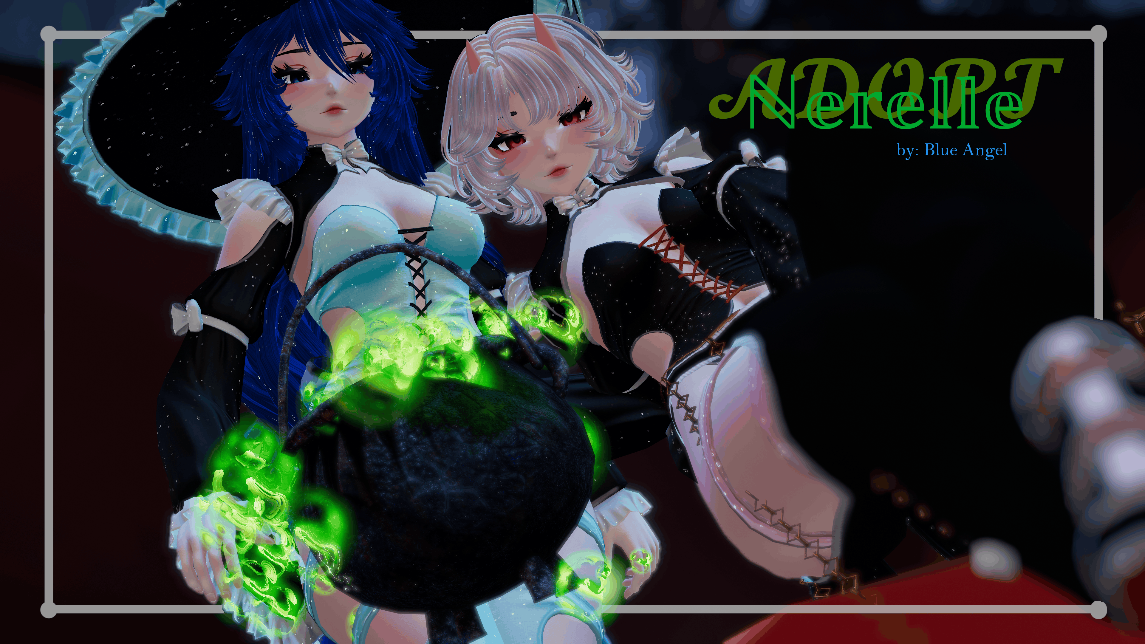 {ADOPT} Nerelle the Elegant Witch! Femboy/Female | PC/Quest/FT