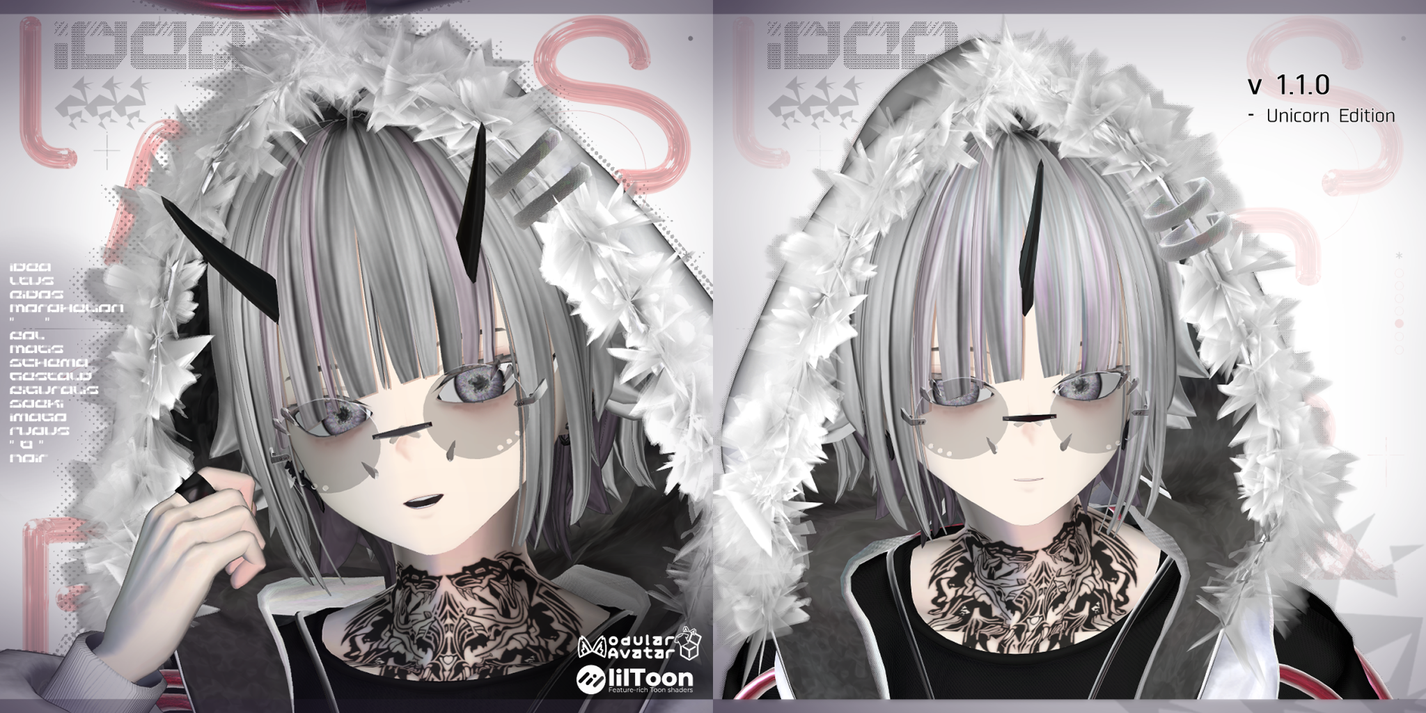Idea Ltus Eidos Morphelion " " Fol Matis Schema Gestald Figuralis Speki Imago Rupus "B" Noir(VRChat Avatar)