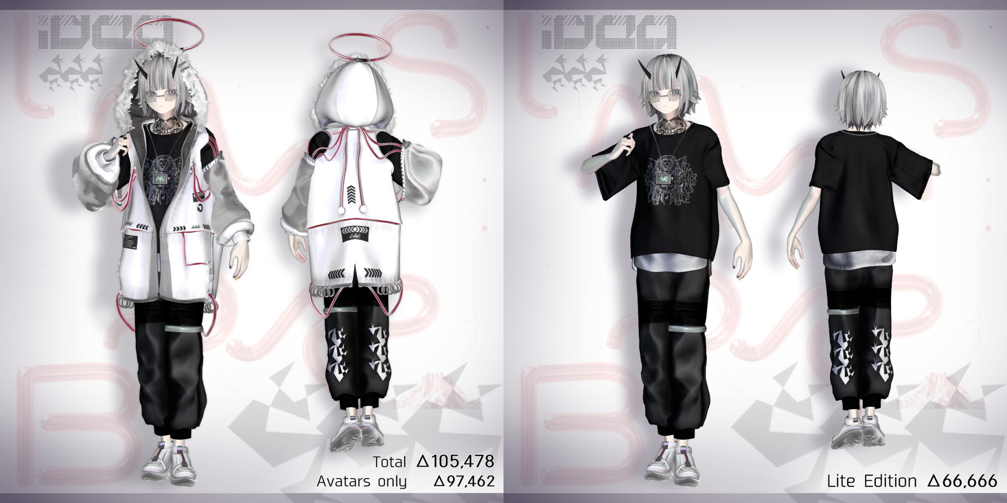 Idea Ltus Eidos Morphelion " " Fol Matis Schema Gestald Figuralis Speki Imago Rupus "B" Noir(VRChat Avatar)