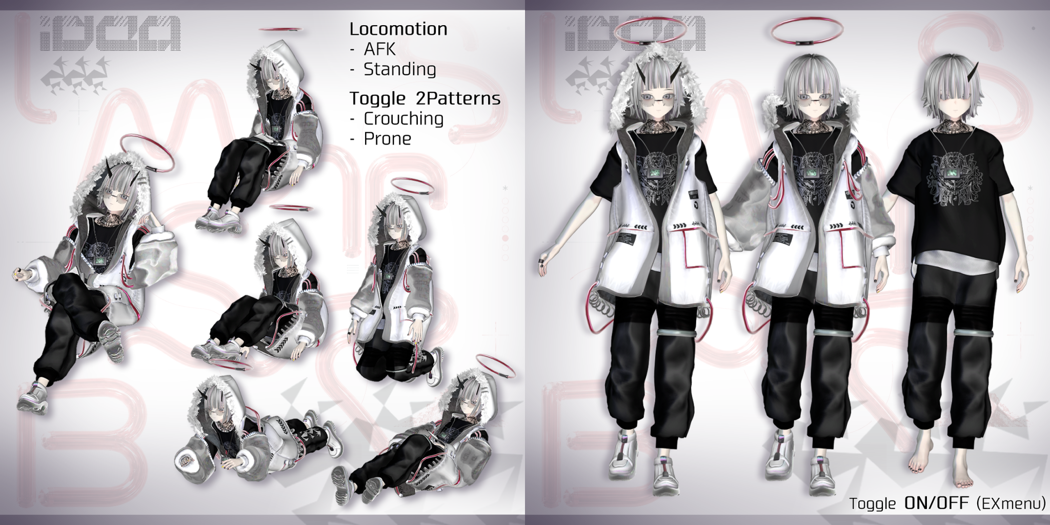 Idea Ltus Eidos Morphelion " " Fol Matis Schema Gestald Figuralis Speki Imago Rupus "B" Noir(VRChat Avatar)