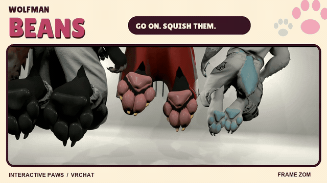 Wolfman Interactive Beans (VRChat)