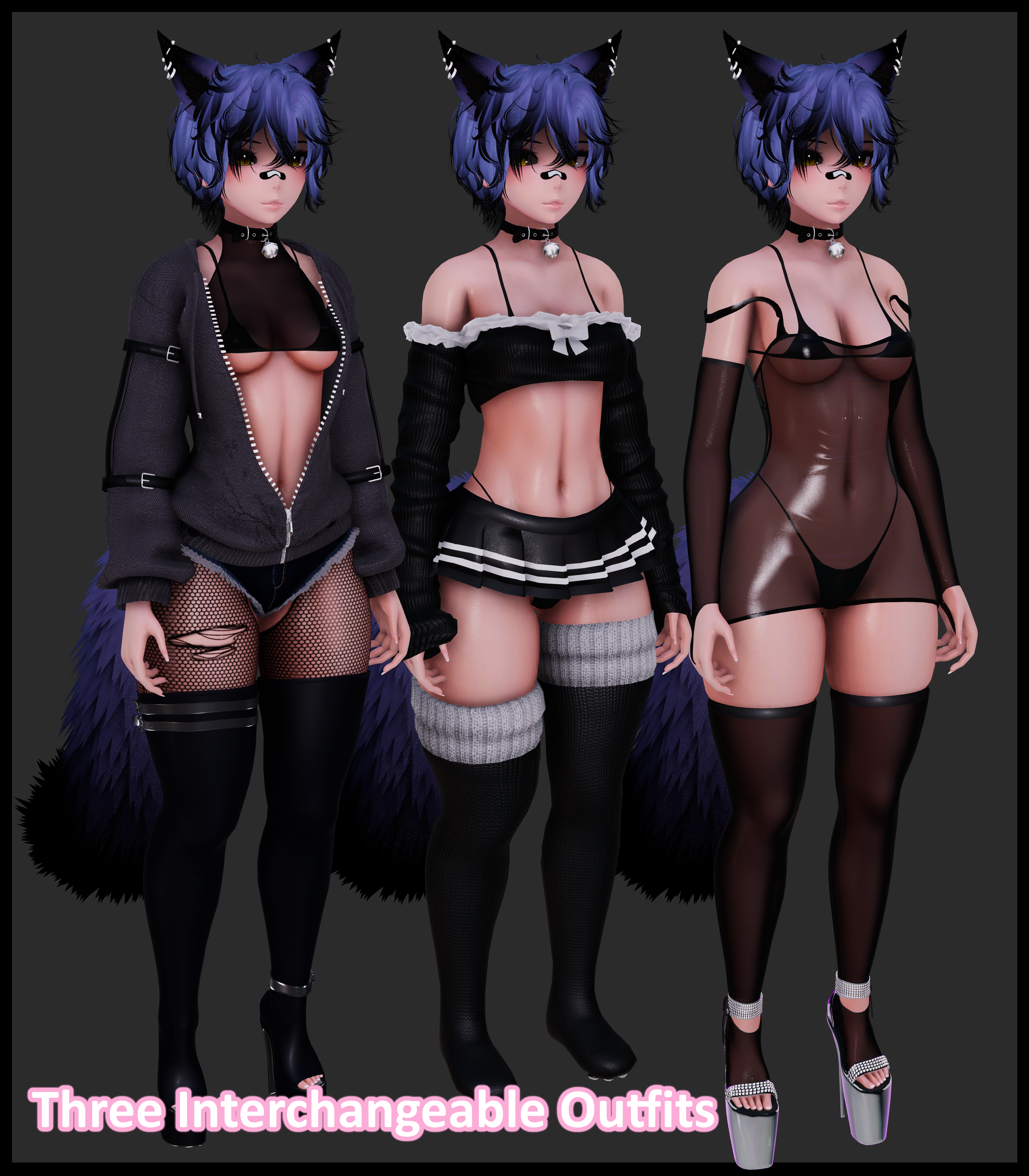 Comfy Neko | VRCFT | GoGo | SPS | Update 1.1.