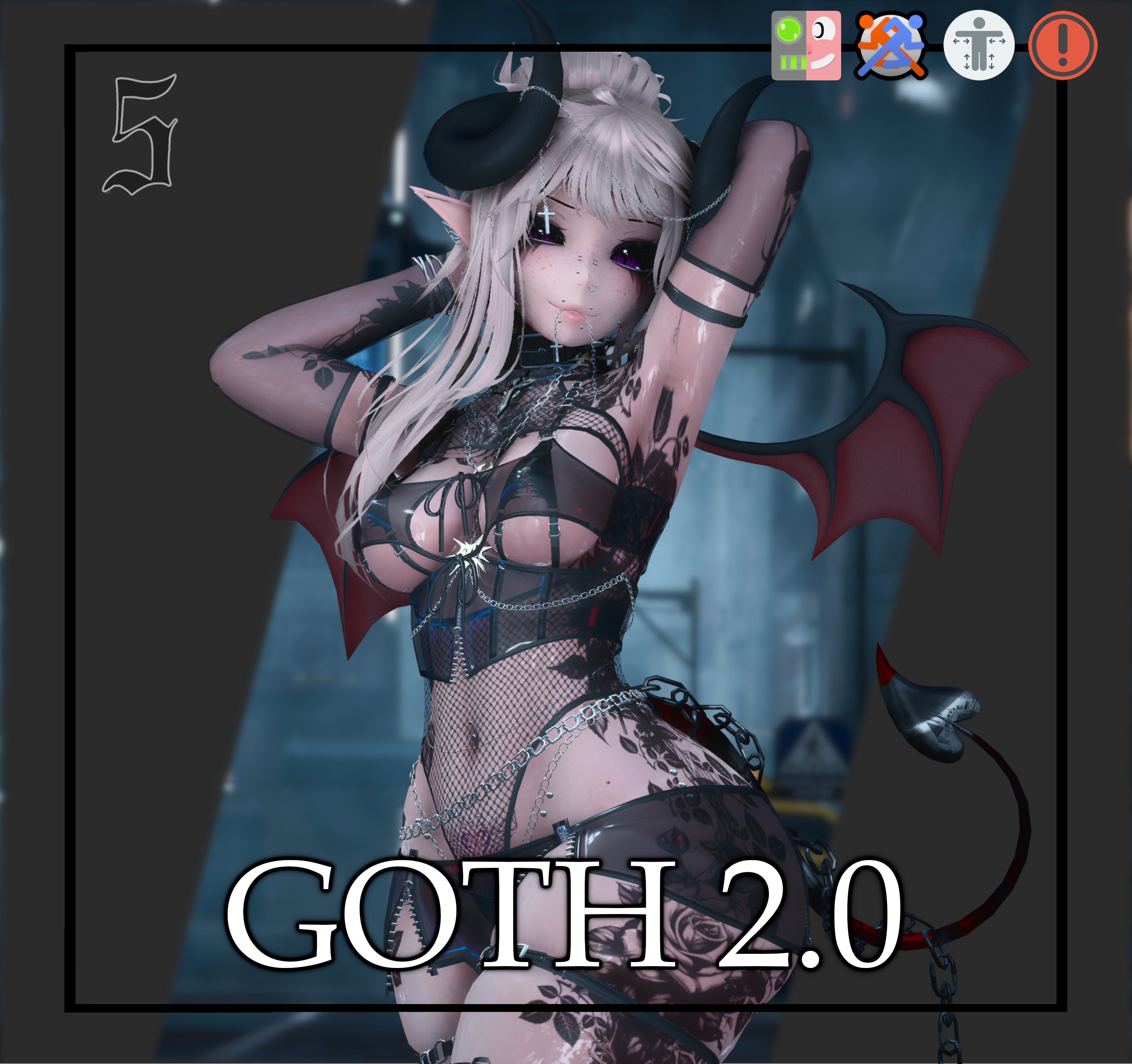Goth: 2.0 | VRCFT | GOGO | Limb Scaler | SPS 2