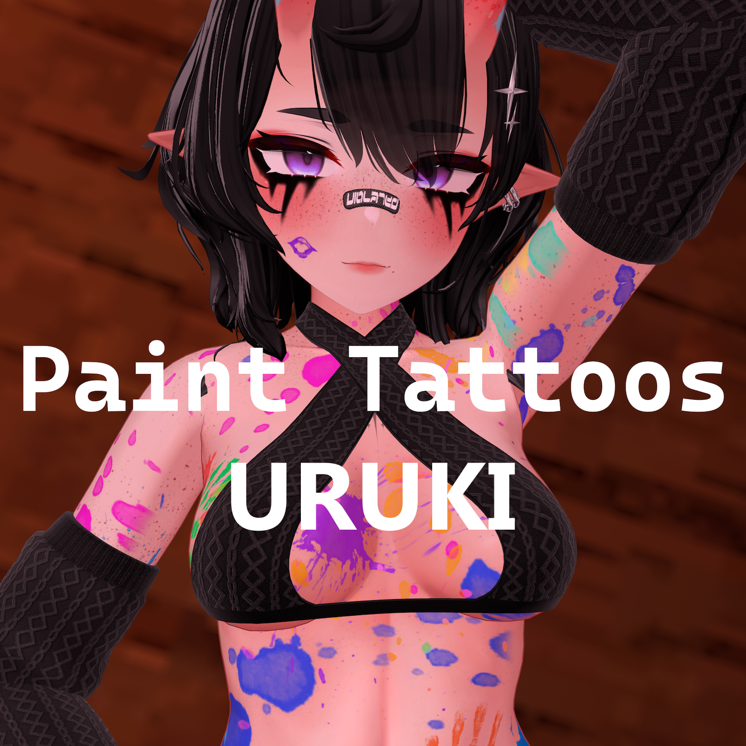 【Paint Tattoos】 Uruki 「ウルキ」4K Paint Blot Texture Set