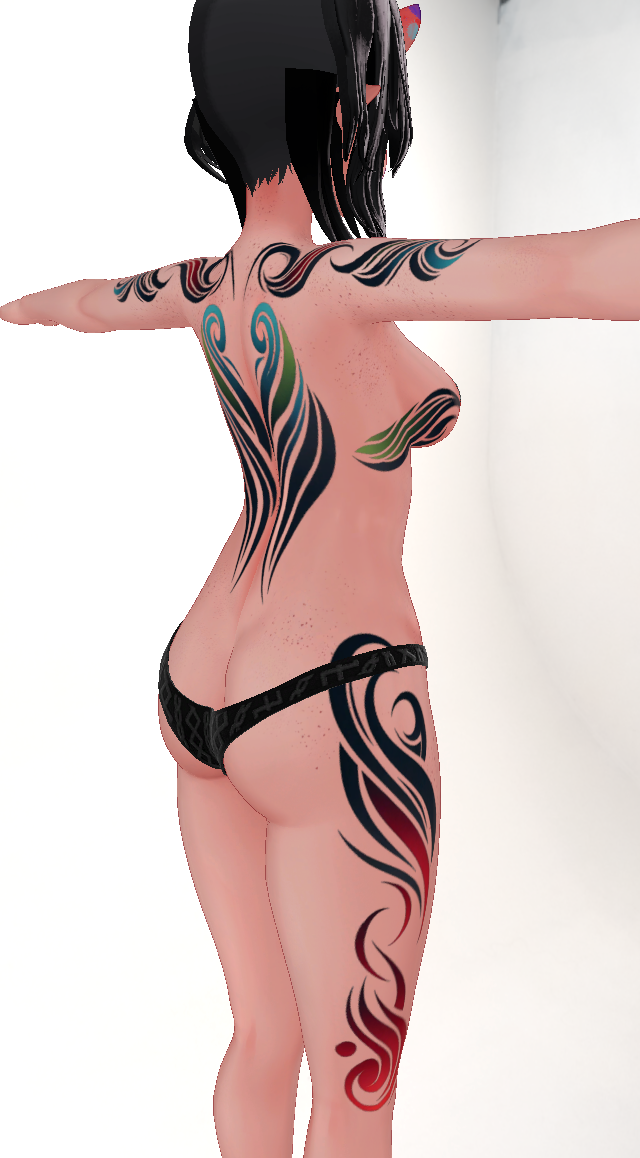 【Tribal Tattoos】 Uruki 「ウルキ」 4K Tribal Body Texture