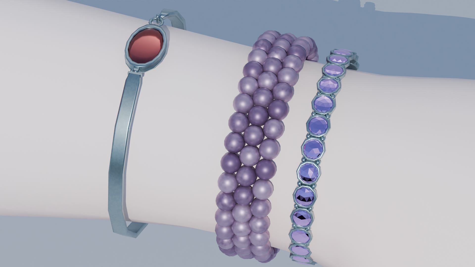Kitsu Moonfire Adornments Set rings, necklaces and bracelets