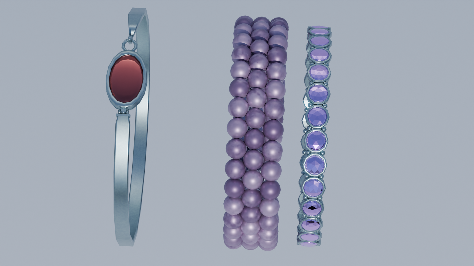 Kitsu Moonfire Adornments Set rings, necklaces and bracelets