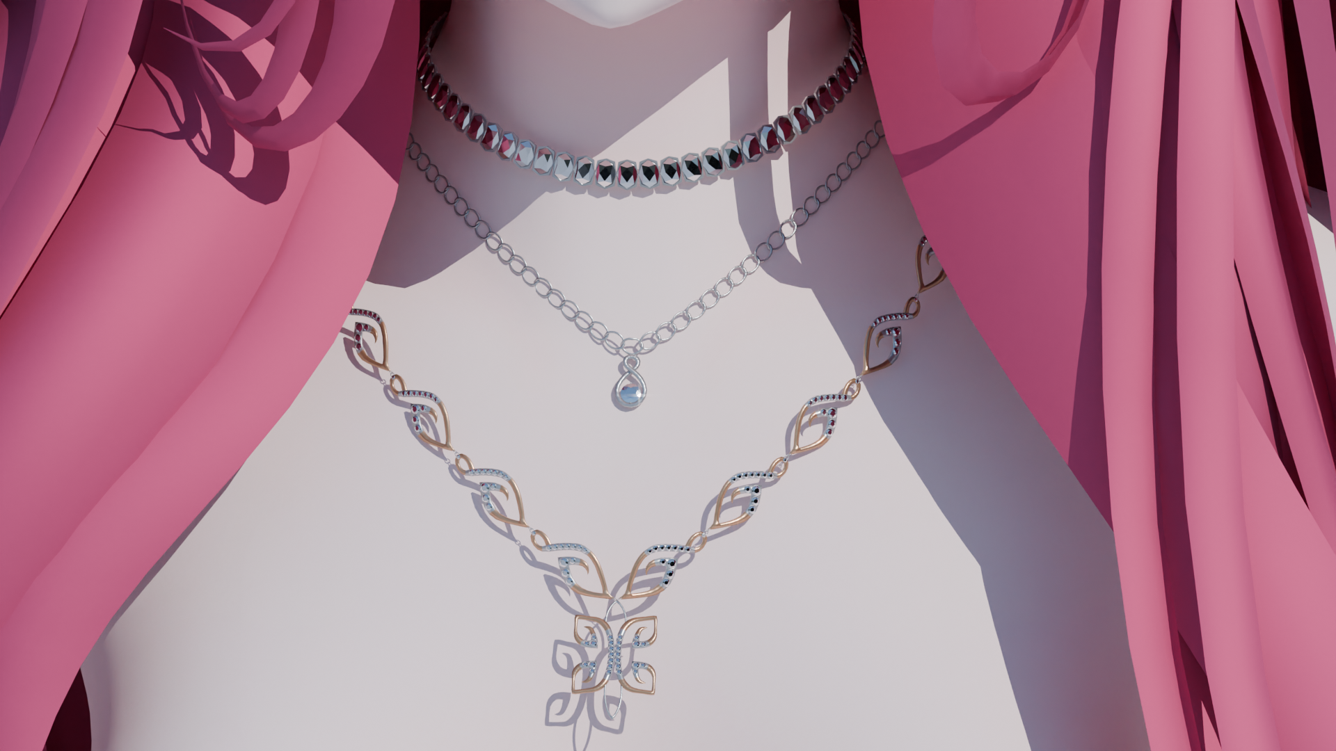 Kitsu's Arcane Bloomwear Set, Rings, Bracelets, Necklaces and Ankle Bracelets