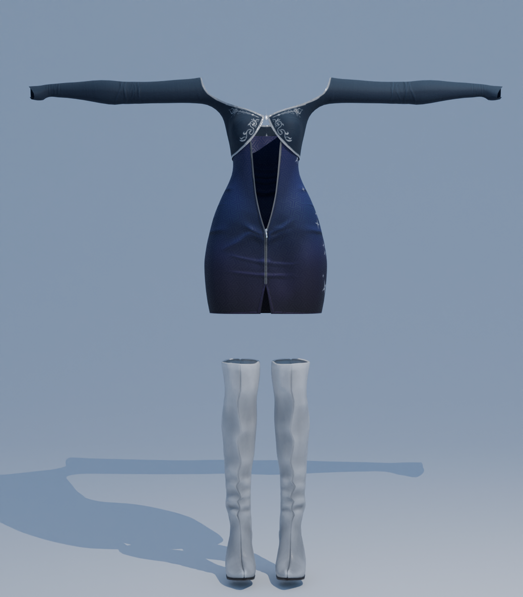 Midnight Starfall (Dress) - VRBASE ANIME