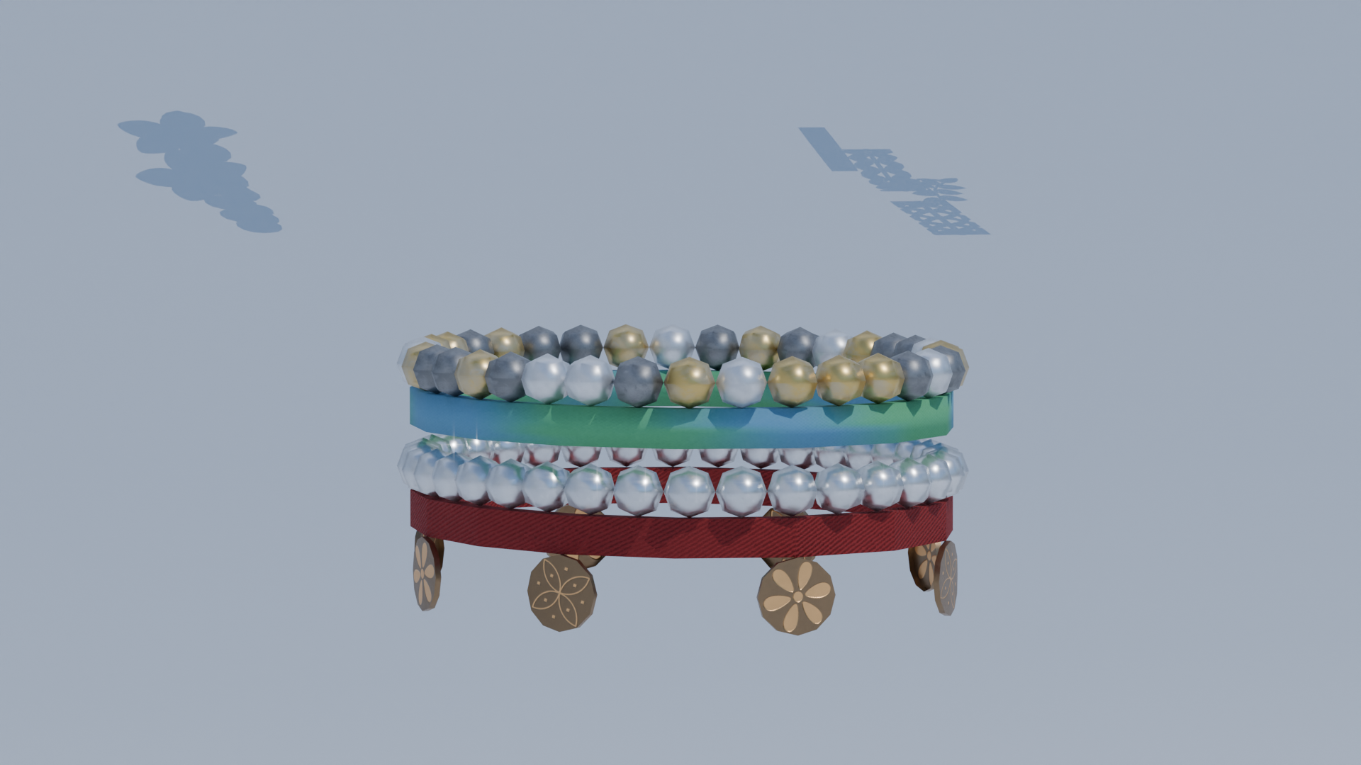 The Tropical Dream Charm Set (Necklaces, Hair pin, Bracelets, Rings, Toe Rings and Ankle Bracelets)