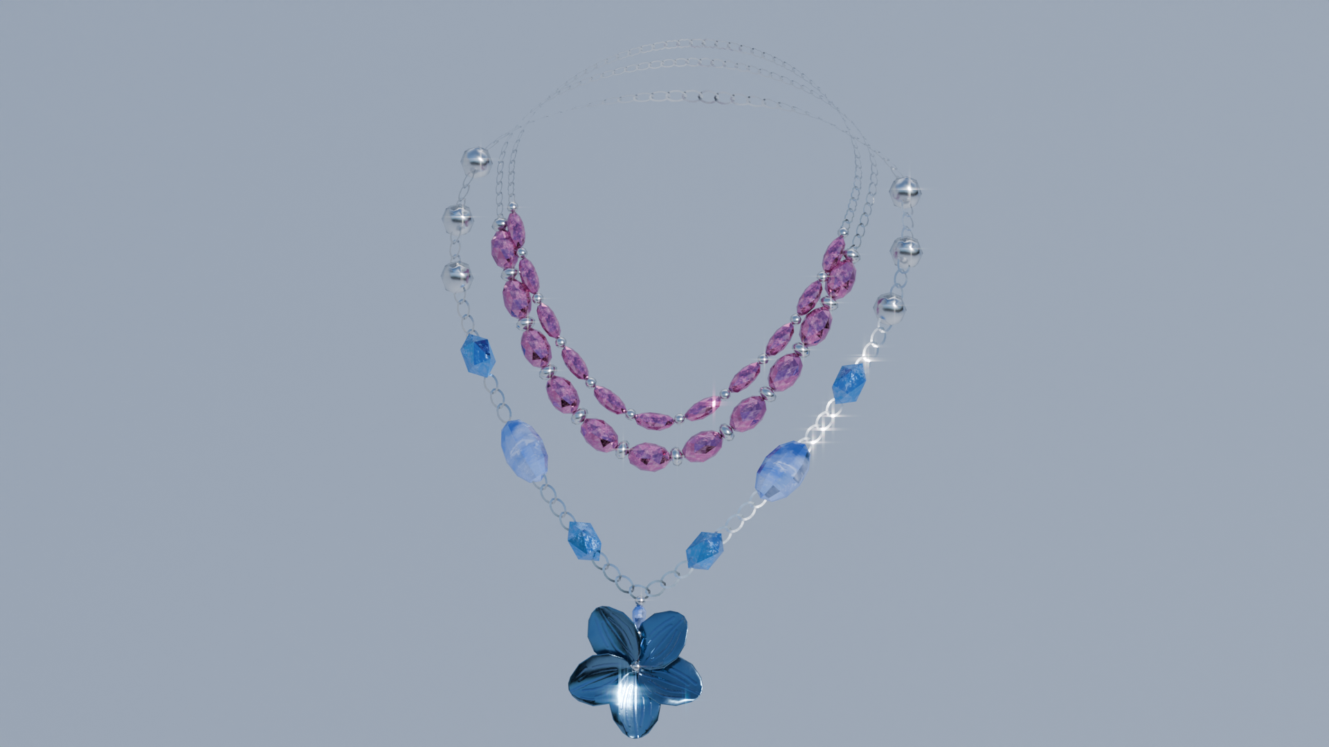 The Tropical Dream Charm Set (Necklaces, Hair pin, Bracelets, Rings, Toe Rings and Ankle Bracelets)