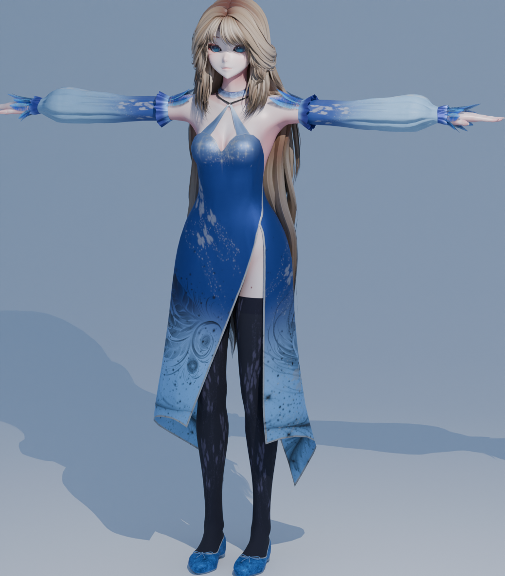 Starlaced Bloom Ensemble (Dress) - VRBASE ANIME