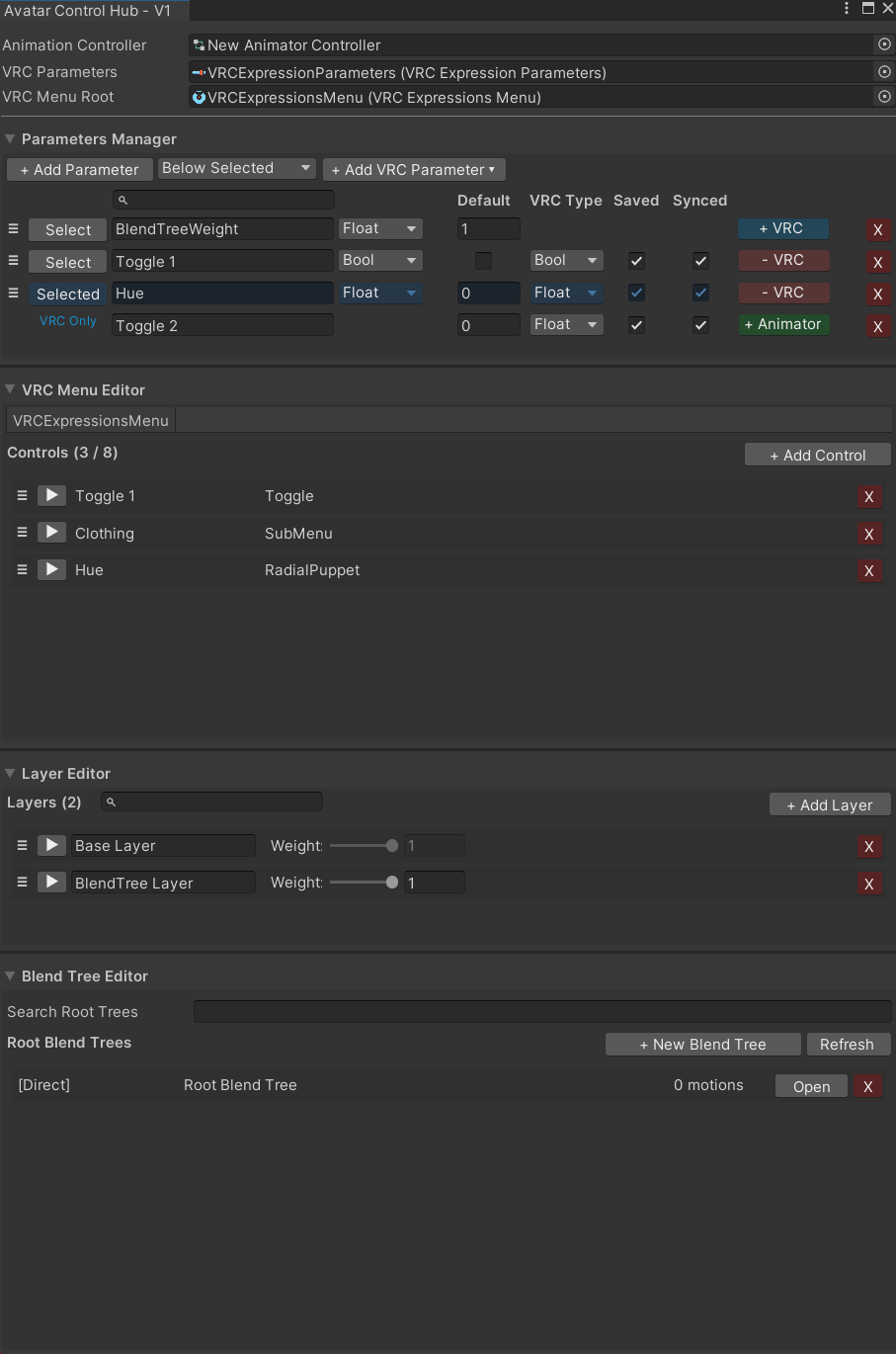 Avatar Control Hub