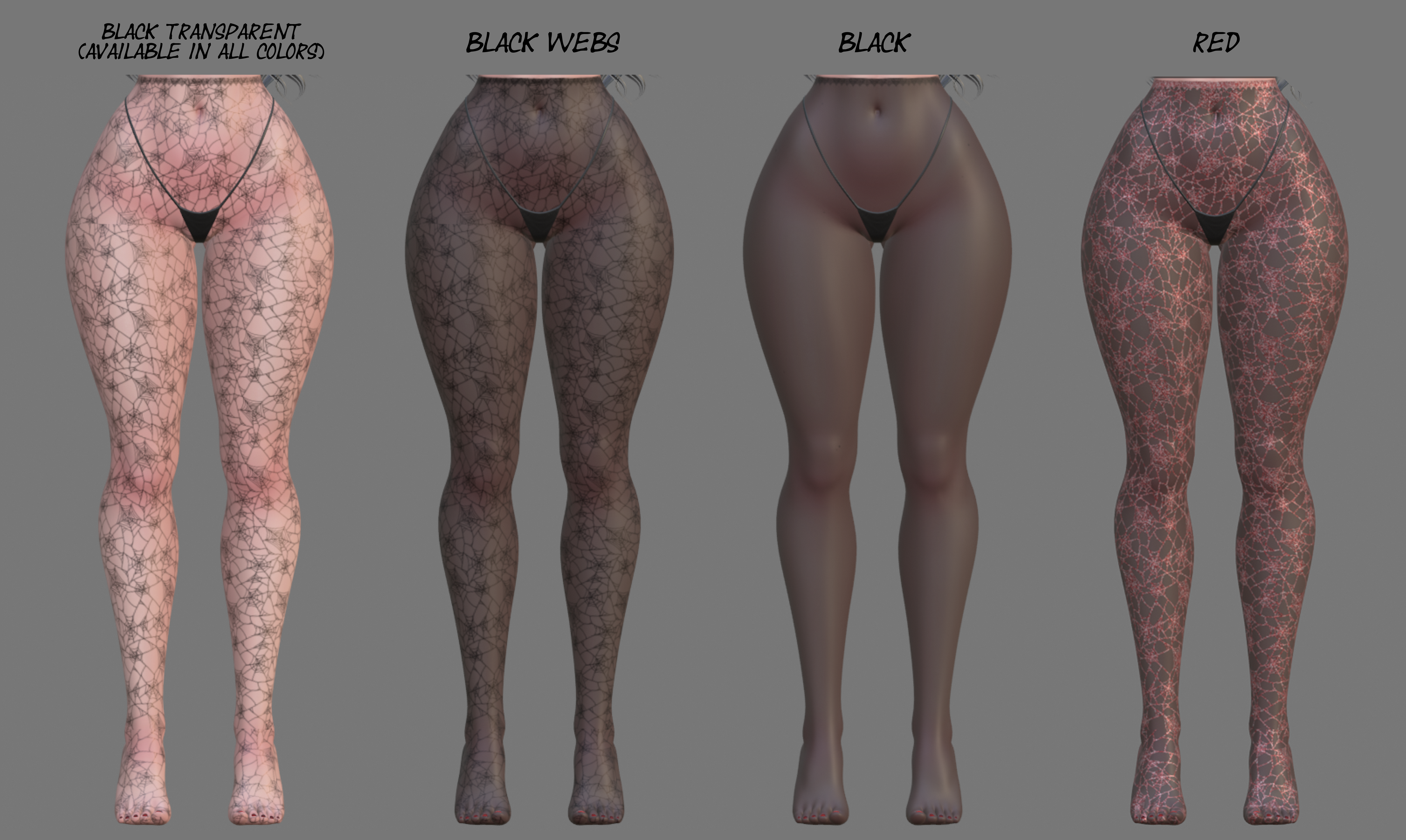 Spiderweb net Stockings - Venus V2 Texture